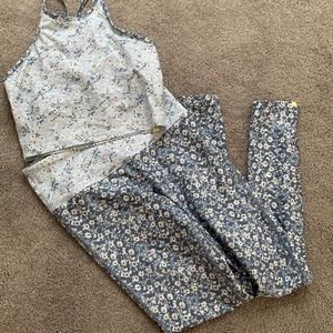 Summersalt floral leggings/crop top